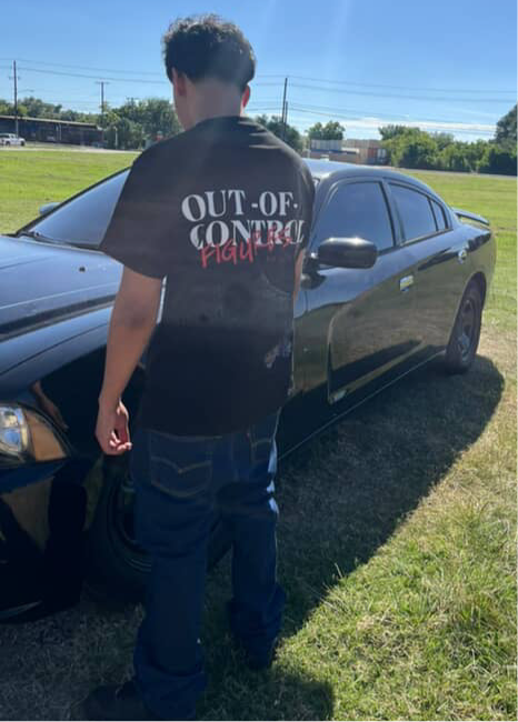 OUT OF CONTROL - RED TEE